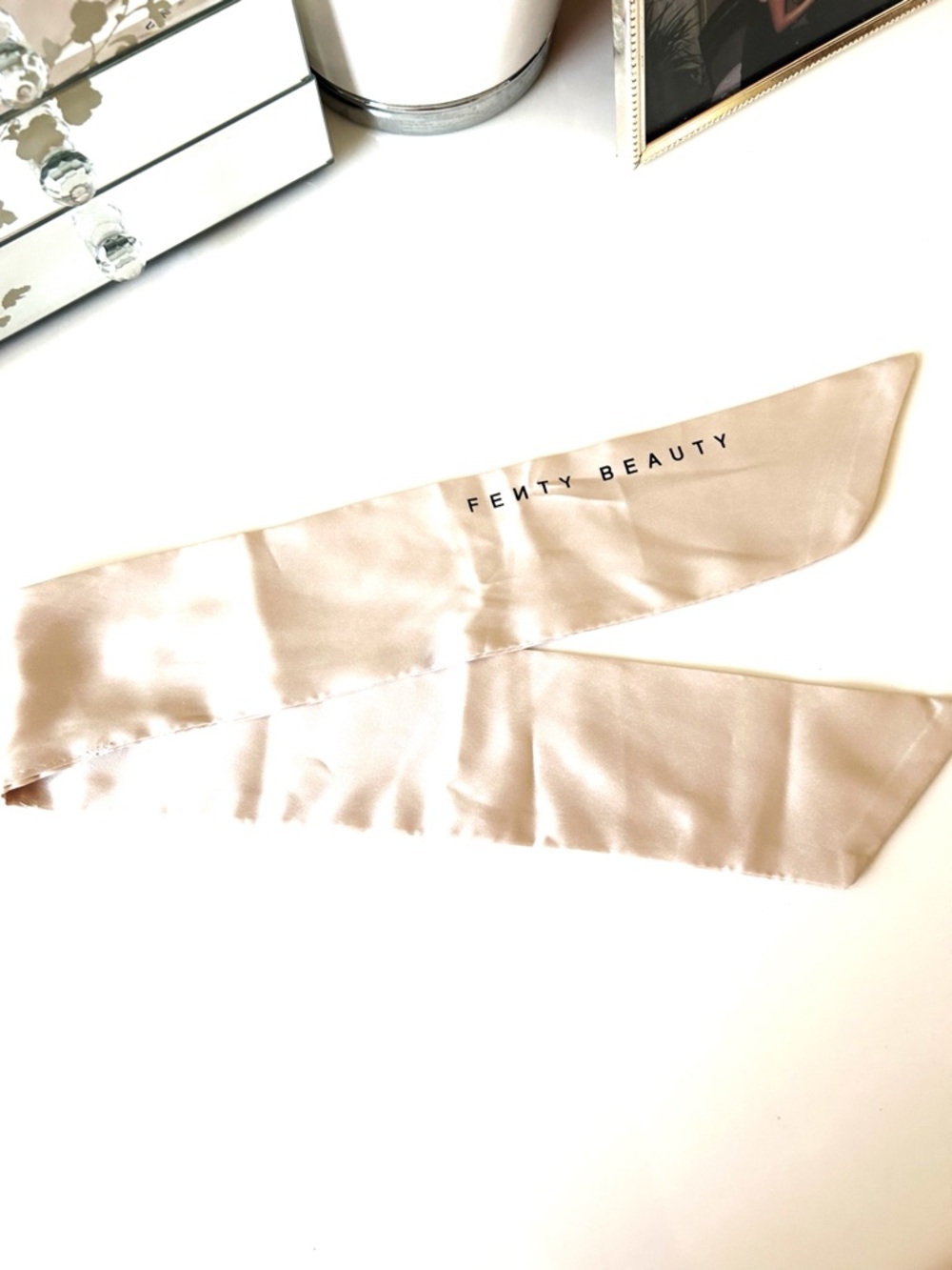 Fenty Beauty Satin Twilly Scarf - Champagne Beige